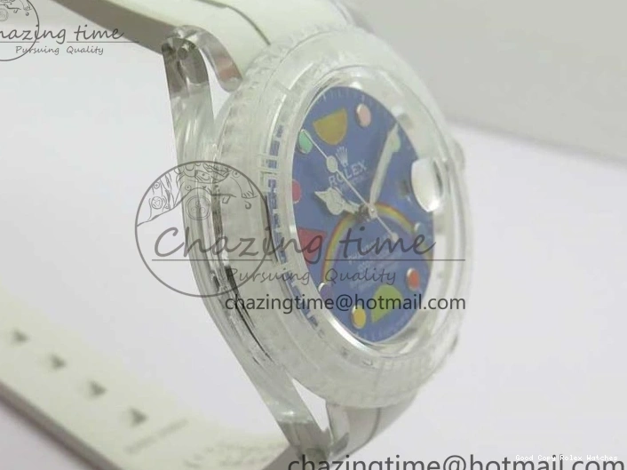 AAA Replica Watches Strap Fruit 3AF FreshLook 2620 Blue Submariner Phantomlab Rubber Transparent Dial Best Edition VR on White 1219